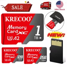 128GB 256GB 1TB For Micro SD Card Memory Card TF Card w Free Adapter High Speed