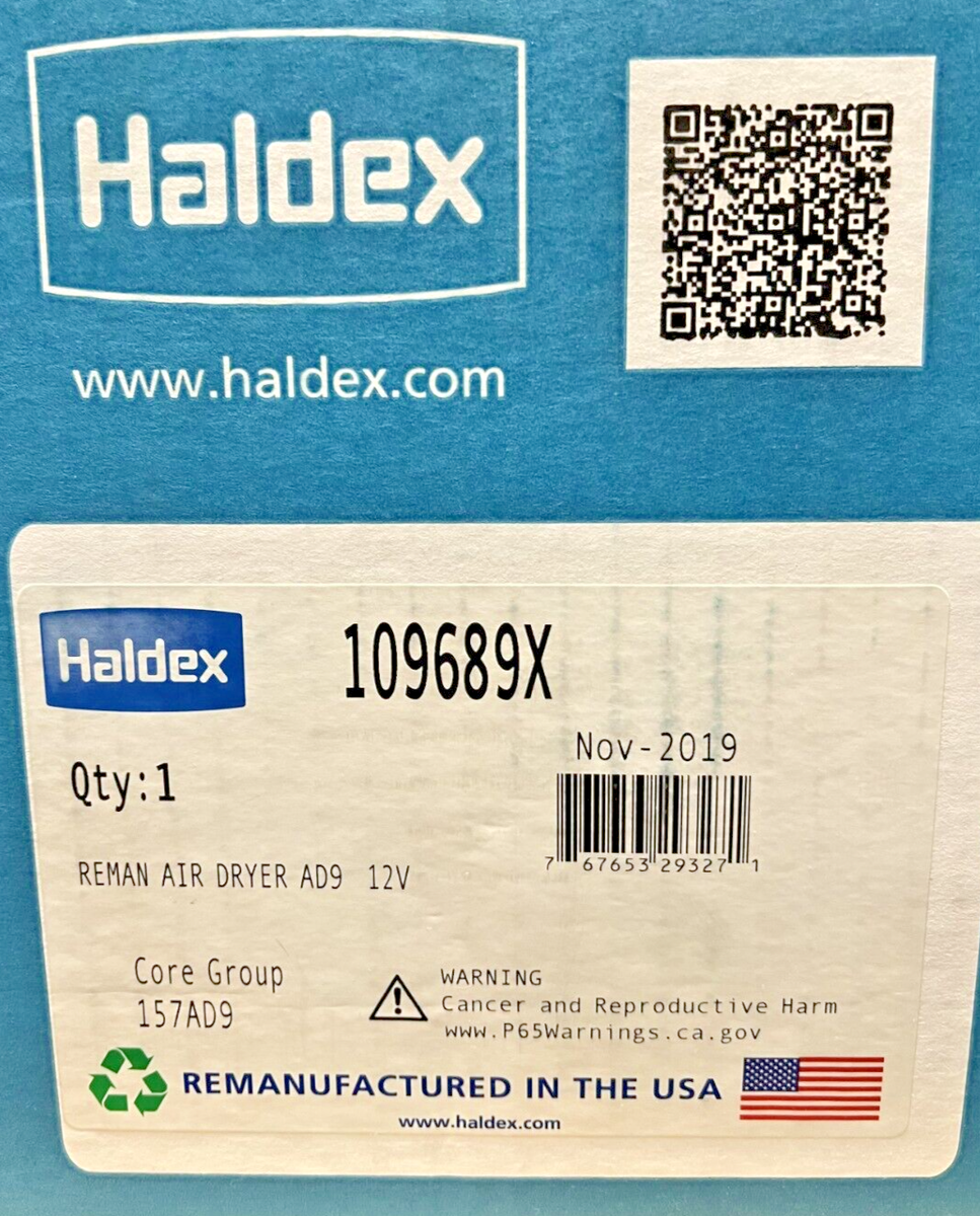 109689X - AD9 HALDEX AIR DRYER | eBay