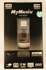 MyMusix PD-6030 (2 GB) Digital Audio Player USB Drive & Music Player, New & Rare