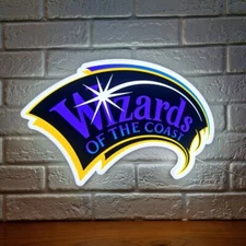 Wizards of the Coast 3D Printed LED Lightbox Sign | Wall Art | fan cave