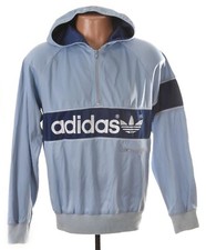ADIDAS VINTAGE 1980'S HOODED JACKET JERSEY SIZE S ADULT MADE IN WEST GERMANY