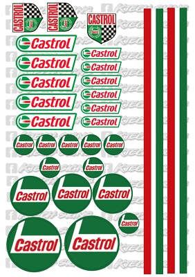 CA001 Racing RC 1/12 1/10 A5 Bogen Aufkleber Mardave Kamtec Tamiya Schumacher