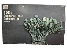 Home Accents Holiday 100-ft C9 Commercial Grade I/O Christmas Light Stringer Set