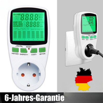 Einspeisezähler Steckdose Solar Stromzähler für Balkonkraftwerk Mini-PV-Anlagen-