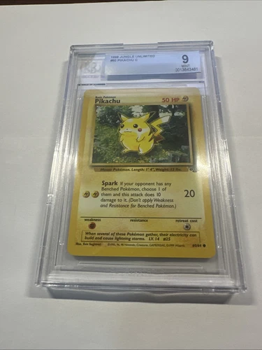 1999 Jungle Pikachu #60/64 BGS 9 Pokemon Card