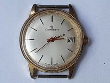 Rare Vintage CORTEBERT 17 Jewels Swiss With Date