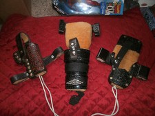 SET OF 3 VINTAGE HAND CRAFTED GUN HOLSTERS