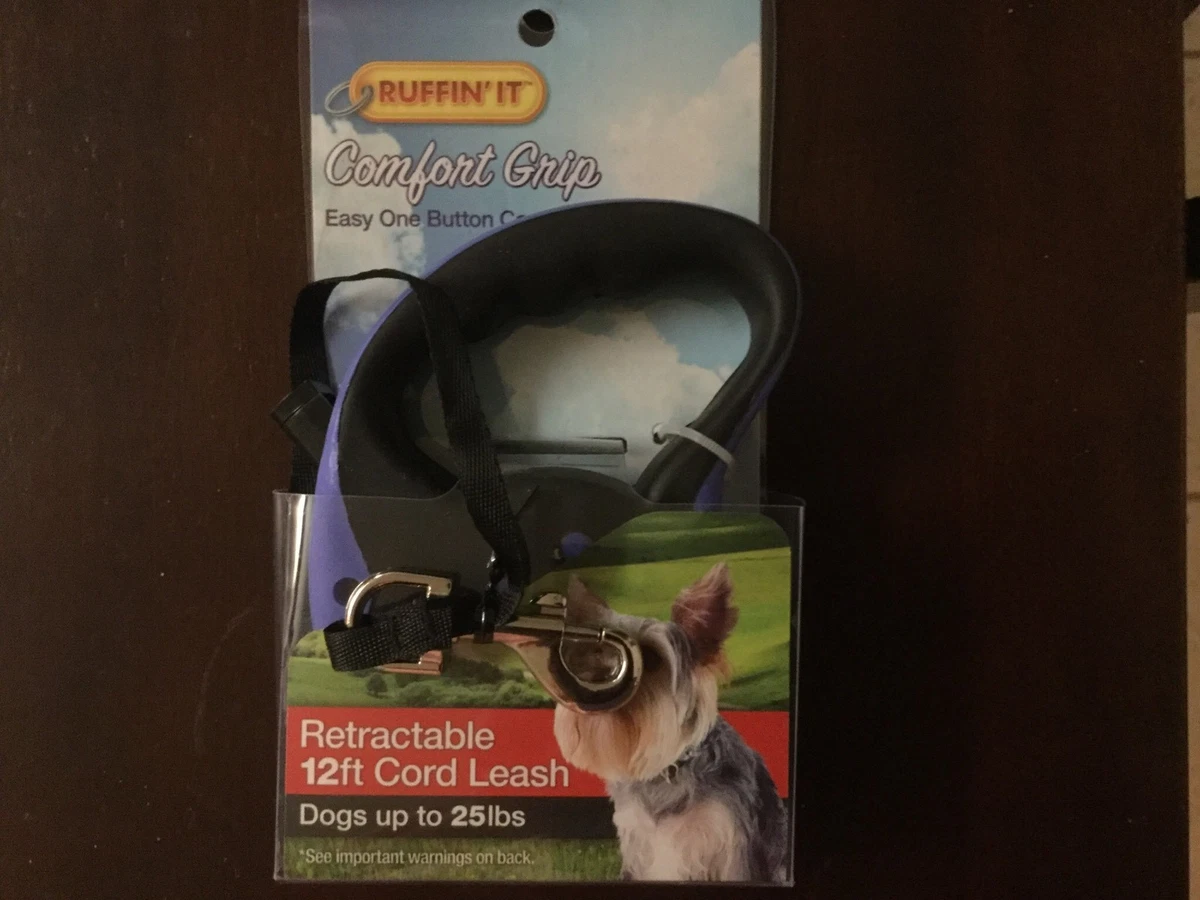 Retractable 12 Ft Ruffin It Dog Leash With Comfort Grip New eBay