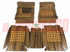 SOPRA TAPPETI INTERNI BEIGE E NERI SENZA PONTE FIAT 125 BERLINA SPECIAL FILGOMMA