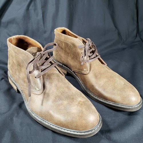 Leather Desert Chukka Boots Size 
