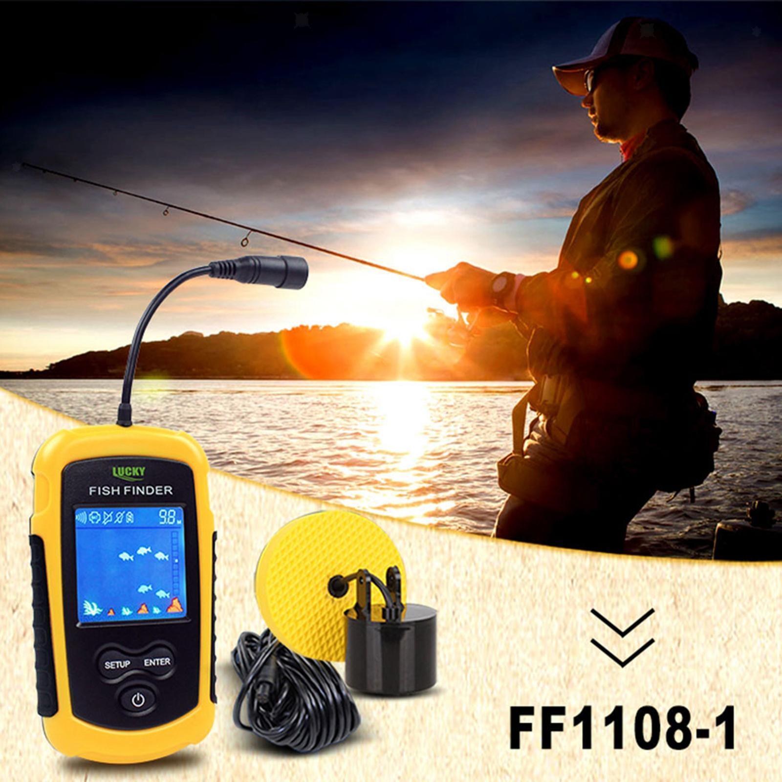 Portable Fish Finder Transducer Sounder Kayak Boat Sea Fishing