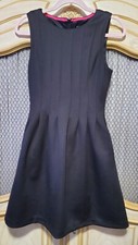 Vince Camuto Womens Dress 4 Black Fit & Flare Pockets Sleeveless Knit Work