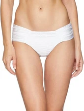 Luli Fama Women's 189016 White Bikini Bottom Swimwear Size XS