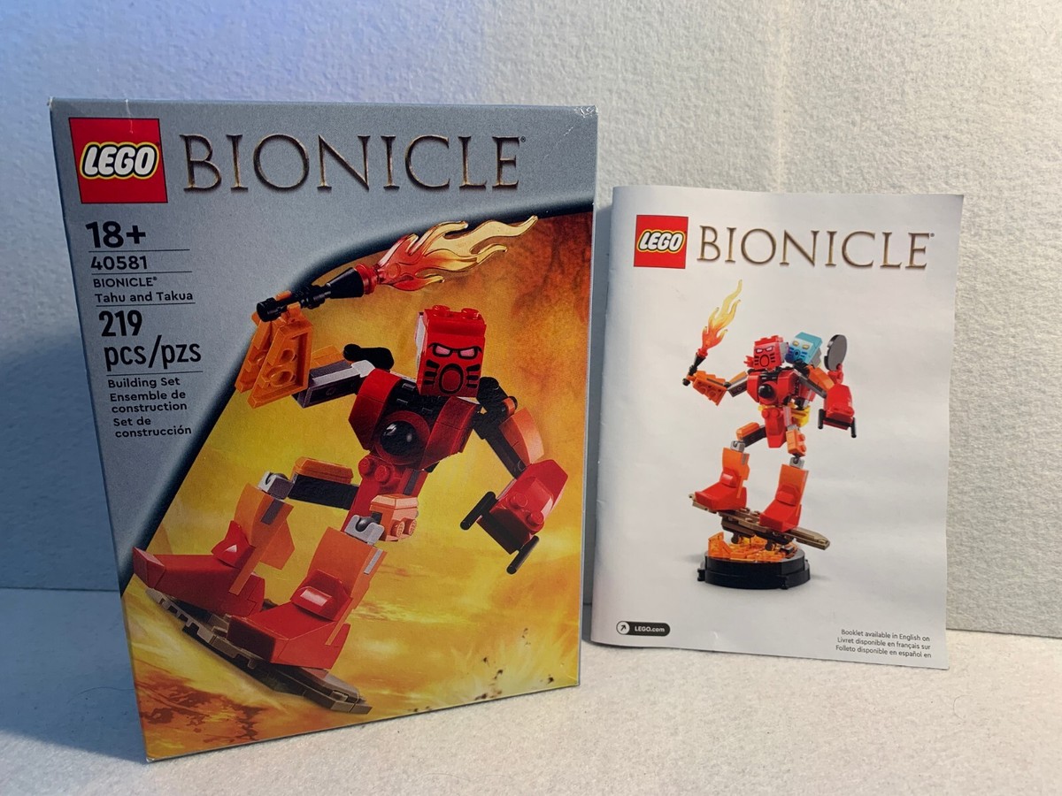 EMPTY Box & Instructions ONLY - LEGO BIONICLE TAHU and TAKUA Set 