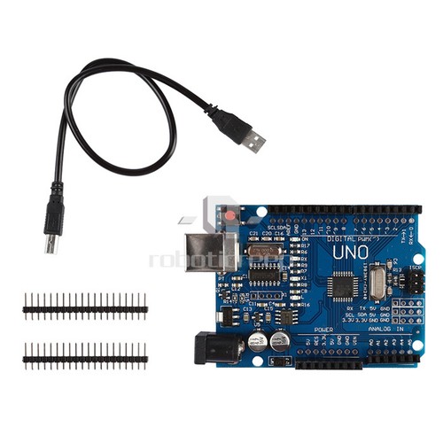 LeaningTech ATmega328P CH340G UNO R3 Board + USB Cable Compatible with Arduino