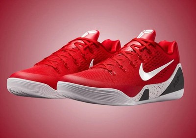 Kobe IX Elite Low EM Protro Men's Size 7 University Red/White- White IH1401-600