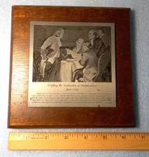 Declaration of Independence George Washington Engraving Co Etching Drafting