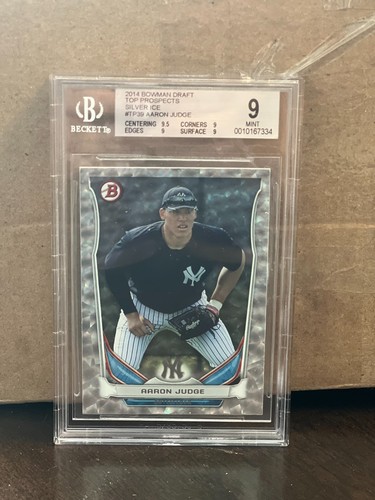 Aaron Judge [Silver Ice] #TP-39 card from 2014 Bowman Draft Picks Top Prospects