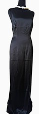 Tahari Black Evening Gown Maxi Dress Size 14 New with Tags