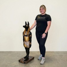 Egyptian Anubis Small Resin Statue Jackal God Afterlife Figurine Home Decor