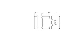 0 986 460 958 BOSCH Bremsbelagsatz, Scheibenbremse für CITROËN,SAIPA