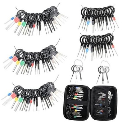 Terminal Pin Removal Tool Kit 82 Pcs Depinning 82 PCS (Black - Case Storage)