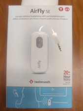 Twelve South AirFly SE Portable Bluetooth Audio Receiver, White, TS-2259