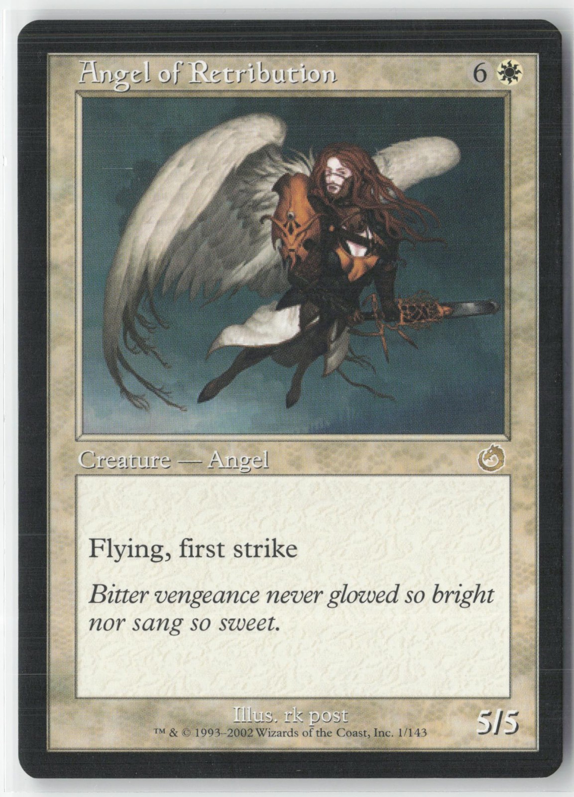 Angel of Retribution 1 Rare Torment Magic: The Gathering Near Mint