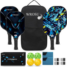 Carbon Fiber Pickleball Paddles Set of 4 or 2 Rackets,Usapa Approved Pickleballs