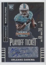 2014 Contenders Playoff Ticket /199 Orleans Darkwa (Ball in Left Arm) Auto fm0