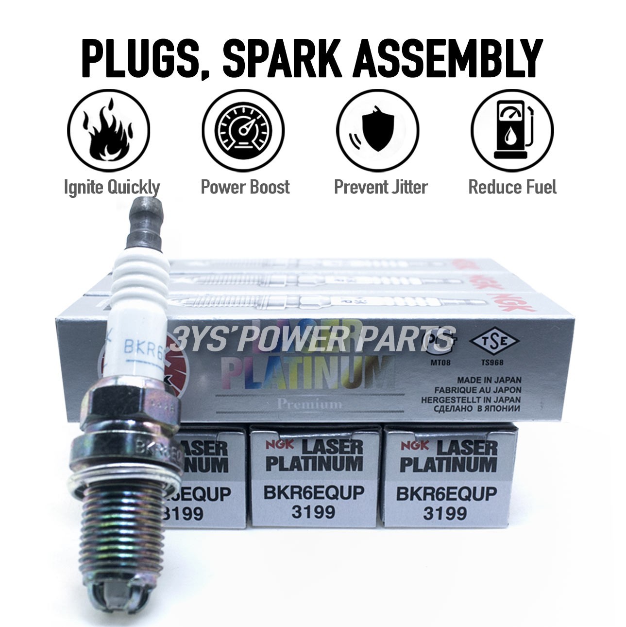 New Gen/ Jp 3199 Spark Plug BKR6EQUP NGK Laser Platinum 6 Plug For BMW Engines