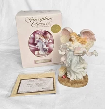8" Seraphim Classics Katherine, Angel of Knowledge Figurine #81481, 1998, China