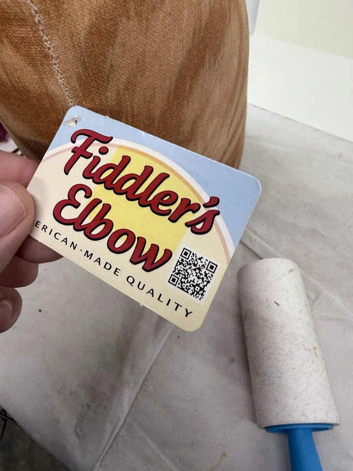 NUEVO CON ETIQUETAS Tela De Colección Adeline Halvorson Naranja Gato atigrado Tope de puerta Peso Gatito Foto 3 de 4