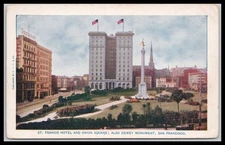 c1904 St. Francis Union Square San Francisco CA Pre 1906 Earthquake Postcard A13