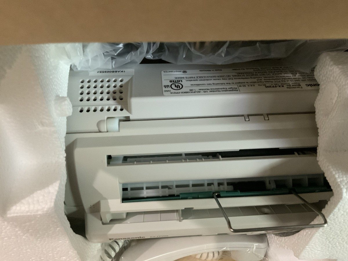 Panasonic KX-FP205 Plain Paper Fax/Copier - Silver for sale online