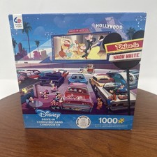Ceaco Disney Drive In Snow White Mickey Mouse 1000 Pc Puzzle 100 Complete