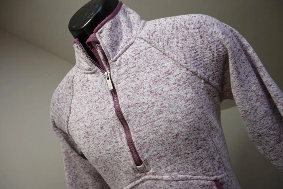 Kyodan Athletic 1/4 Zip Sweater Fleece Performance Marled Womens Sz Medium - Image 2 of 4