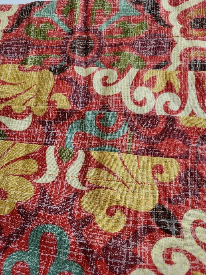 POTTERY BARN SUZANI MADERA MEDALLION SCROLL RED/BLUE/GOLD SET OF 2 PILLOW SHAMS - Image 3 of 3