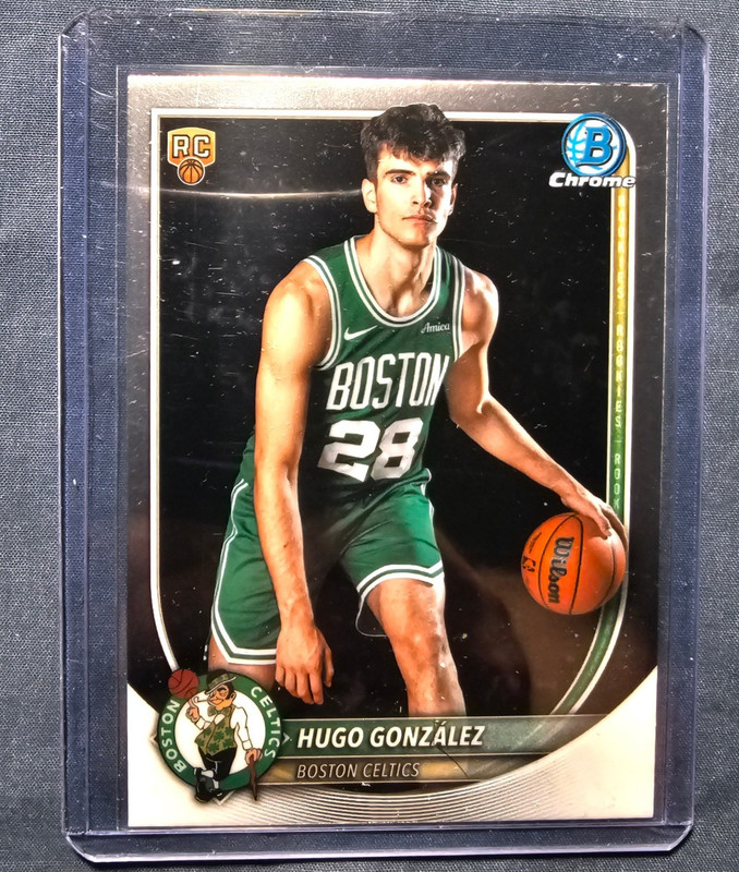 Topps 2025-26 Bowman Hugo Gonzalez RC Rookie Insert Boston Celtics #BCV-28