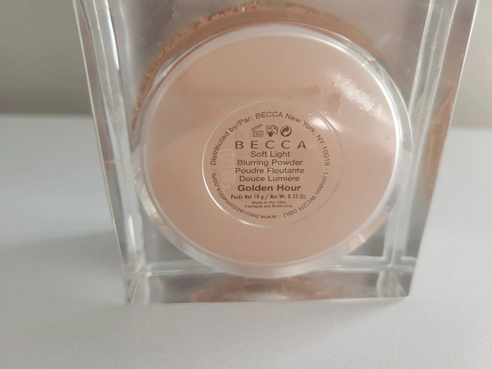 Becca Soft Light Blurring Powder Golden Hour 10g .35oz Discontinued UNSEALED  - Image 2 of 4