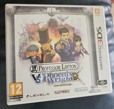 Professor Layton vs Phoenix Wright Ace Attorney Nintendo 3DS OVP