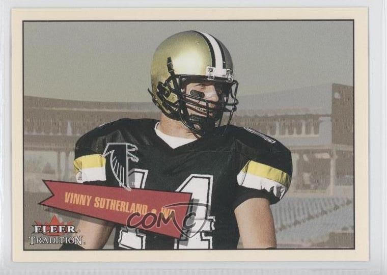 2001 Fleer Tradition Glossy Rookie Stickers 356/699 Vinny Sutherland #436 RC 0a7