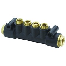 PARKER 24M-6-6 Manifold,3/8 in. Outside Dia.,6.49 in. L 48MA57