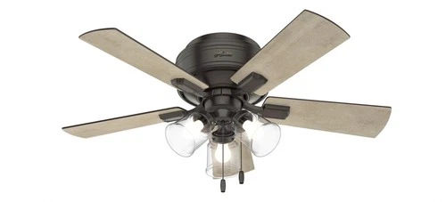 Hunter Fans - Crestfield 42 Inch Low Profile Ceiling Fan with LED Light Kit and - Picture 1 of 4