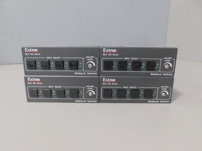 Lot of 4x Extron MLS100 MLS 100 Series 4-Input MediaLink Switcher