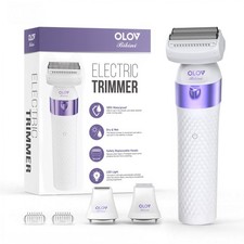 Bikini Trimmer for Women, IPX7 Waterproof Wet  Dry Electric Shaver for Legs,...
