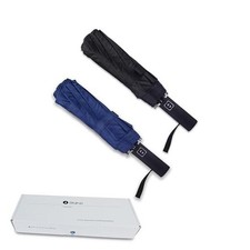 46 Inch Compact Umbrellas for Rain - Travel Small Umbrella - 2 pack black blue