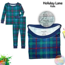 NWT Holiday Lane Kids 12 Family Plaid Matching Family Pajama Sets 100196260