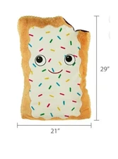 Walmart Pop Tart, Valentine's Day White Toaster Pastry Plush NWT 29"x21"