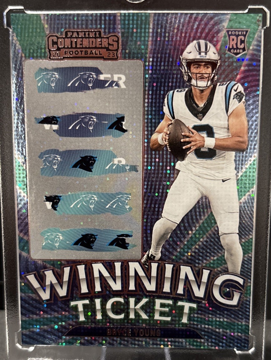 2023 Panini Contenders Winning Ticket Silver #18 Bryce Young (RC) Panthers